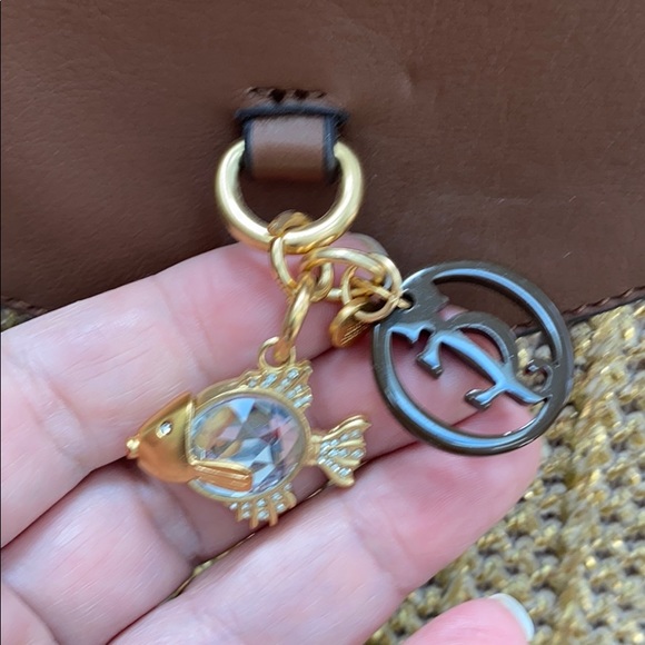 Juicy Couture Palm Springs Straw/Leather Tote NEW - Picture 2 of 15